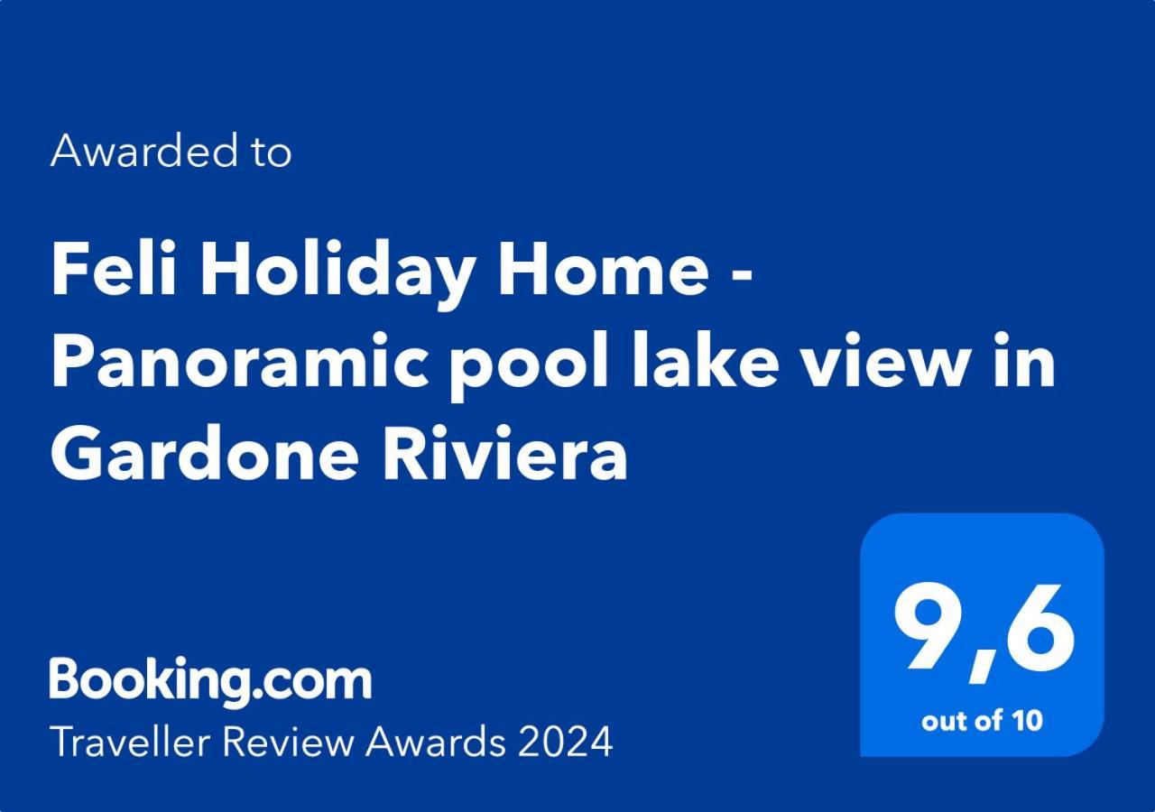 Feli Holiday Home - Panoramic Pool Lake View In Gardone Riviera Eksteriør bilde
